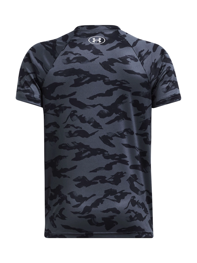 POLERA MANGA CORTA UA TECH NIÑO GRIS UNDER ARMOUR - 2
