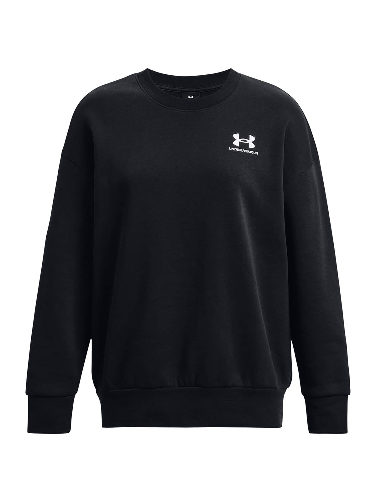 BUZO LIFESTYLE PARA MUJER ICON FLEECE NEGRO UA - 1