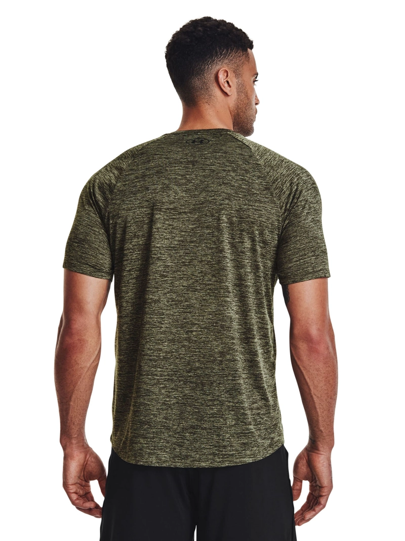 POLERA MANGA CORTA TECH HOMBRE VERDE UNDER ARMOUR - 5