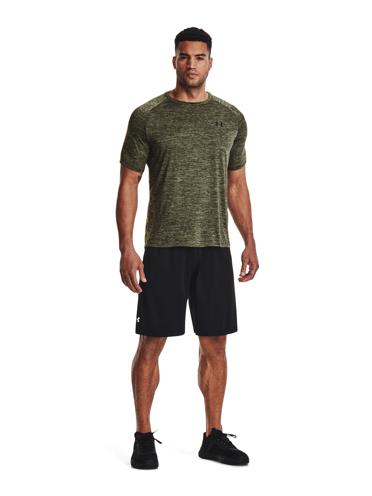 POLERA MANGA CORTA TECH HOMBRE VERDE UNDER ARMOUR - 6