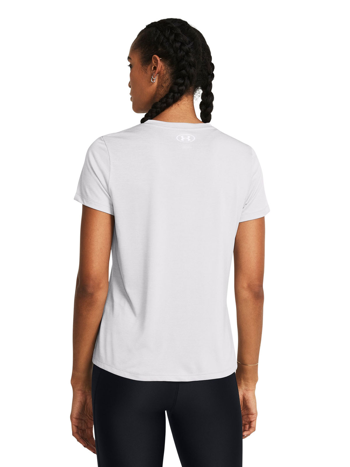 POLERA MANGA CORTA TECH MUJER GRIS UNDER ARMOUR - 5