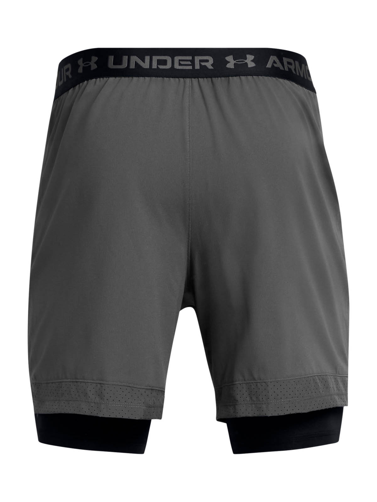 SHORT TRAINING PARA HOMBRE VANISH WOVEN 2-IN-1 GRIS UA - 2
