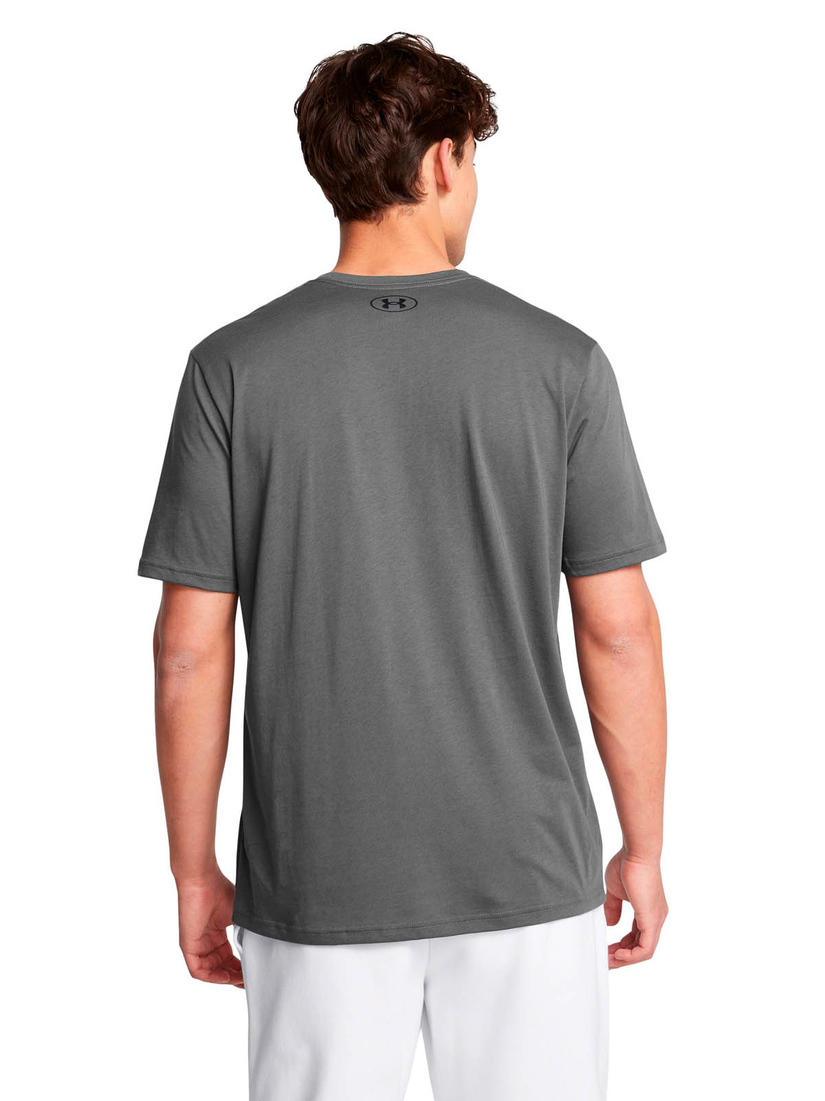 POLERA MANGA CORTA LIFESTYLE  HOMBRE LEFT CHEST LOGO GRIS UA - 5