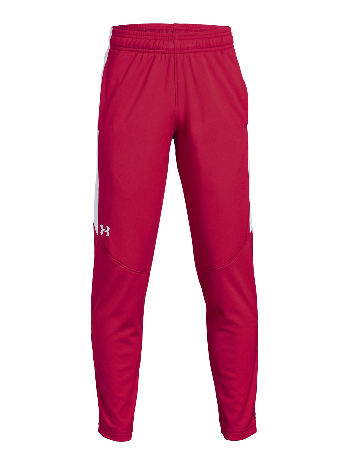 PANTALÓN NIÑO UNDER ARMOUR ROJO RIVAL BS KNIT - 1