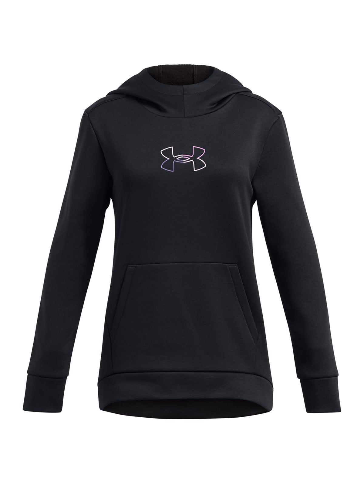 POLERÓN NIÑA UNDER ARMOUR NEGRO ARMOR FLEECE - 1