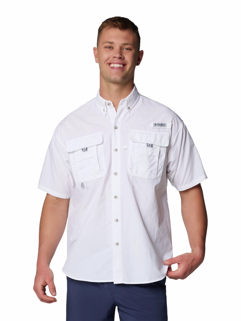 CAMISA HOMBRE BAHAMA II SHIRT BLANCO COLUMBIA - 1