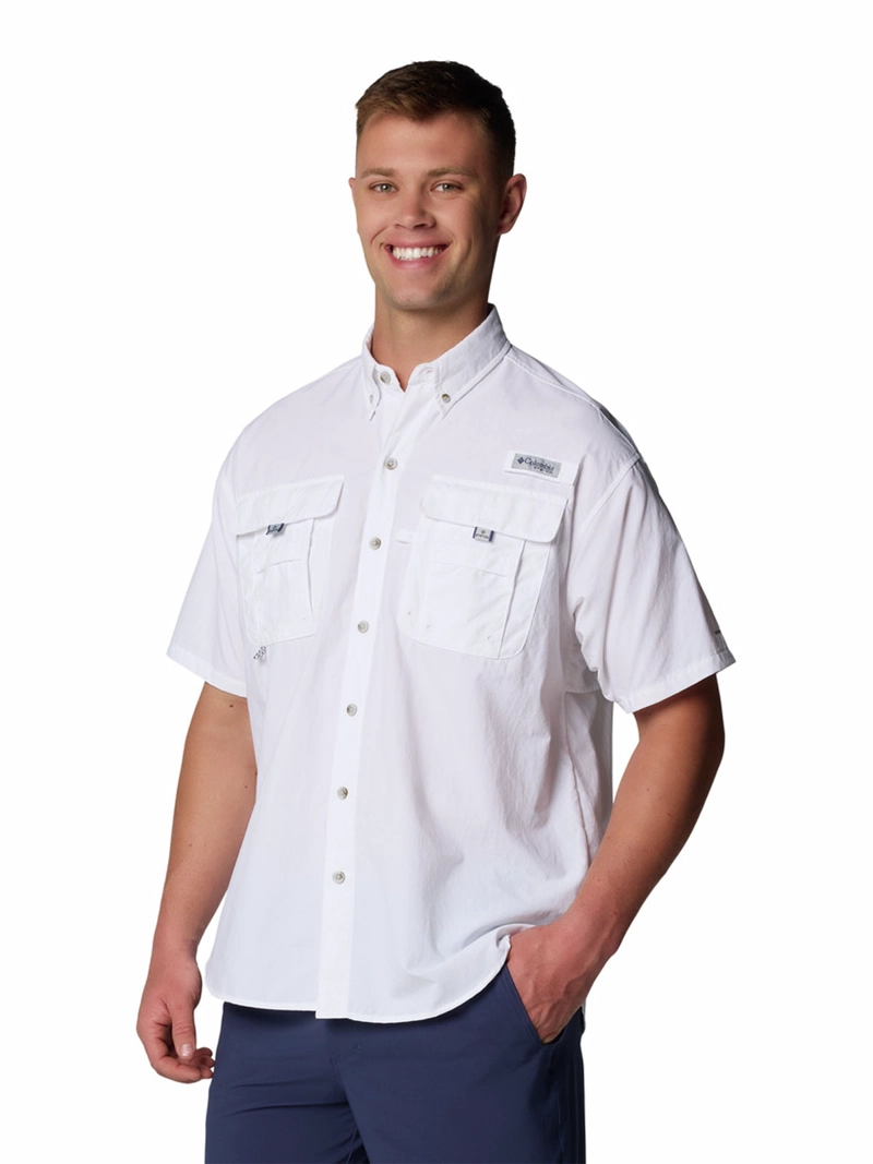 CAMISA HOMBRE BAHAMA II SHIRT BLANCO COLUMBIA - 4