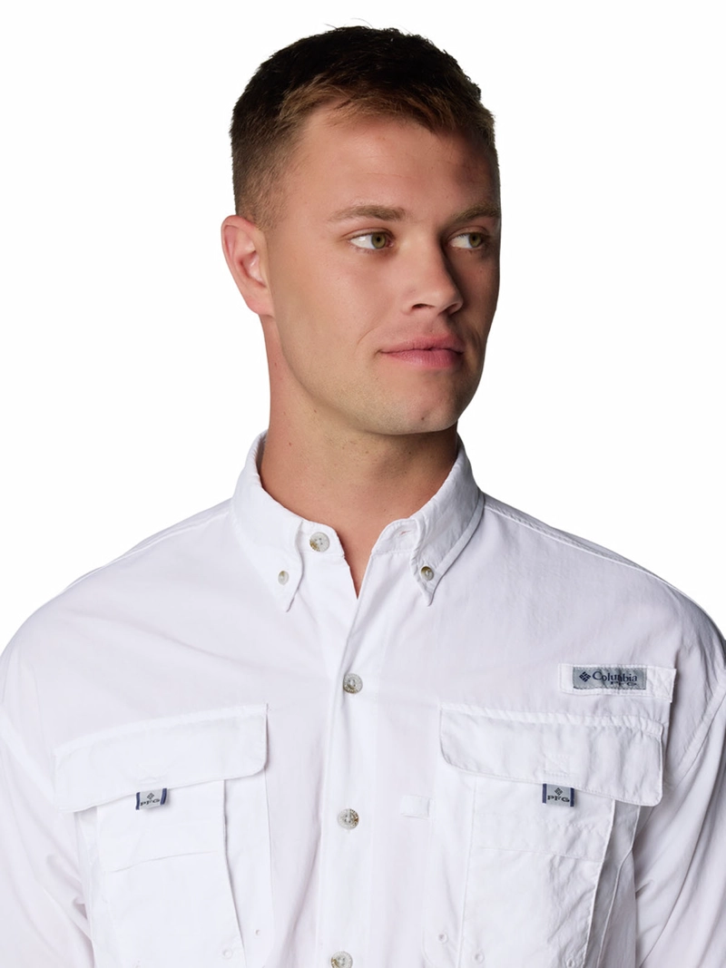 CAMISA HOMBRE BAHAMA II SHIRT BLANCO COLUMBIA - 5