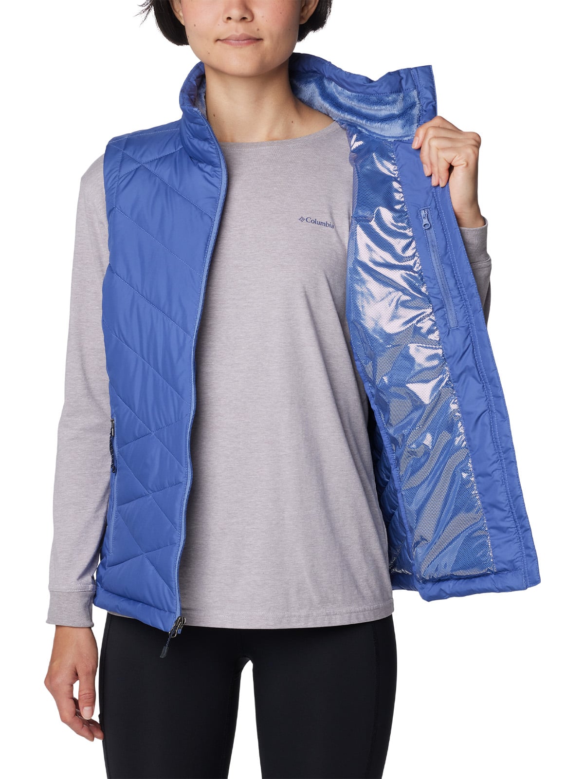 PARKA SIN MANGAS MUJER HEAVENLY VEST AZUL COLUMBIA - 5