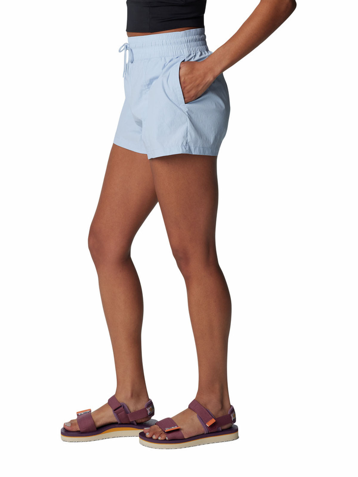 SHORT MUJER COLUMBIA AZUL BOUNDLESS TREK - 2