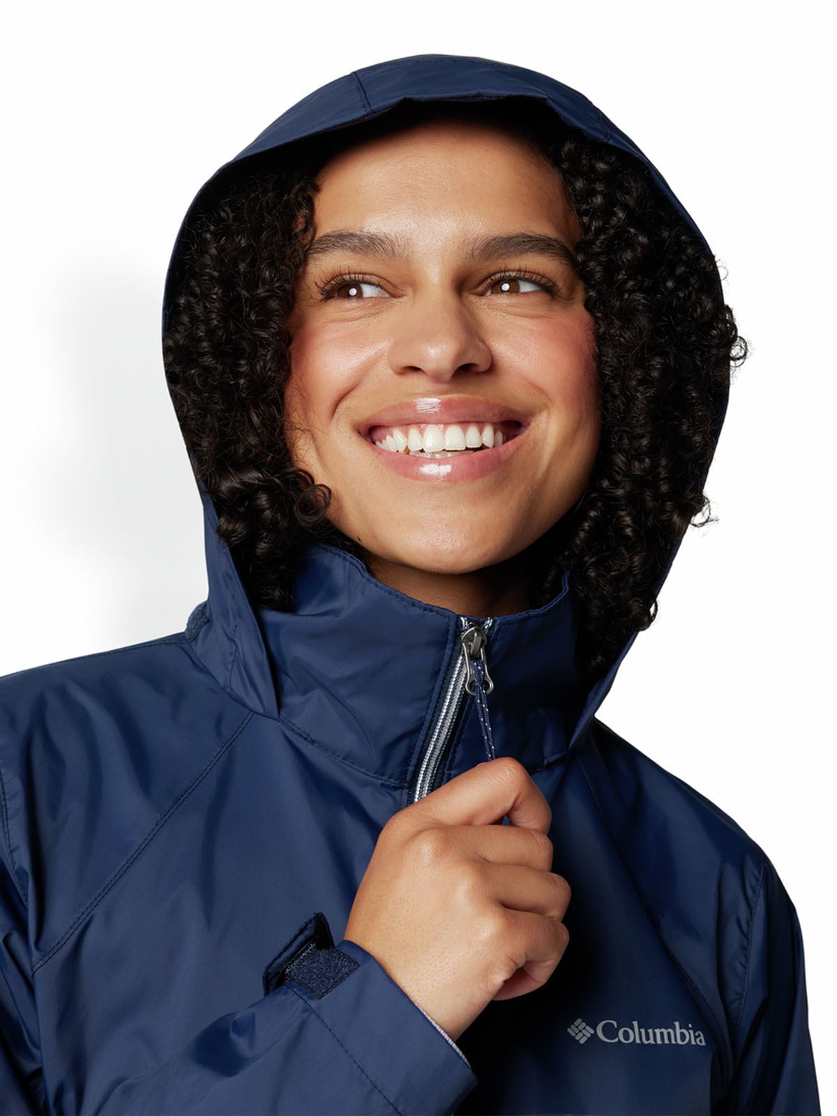 CORTAVIENTO MUJER SWITCHBACK IV AZUL COLUMBIA - 4