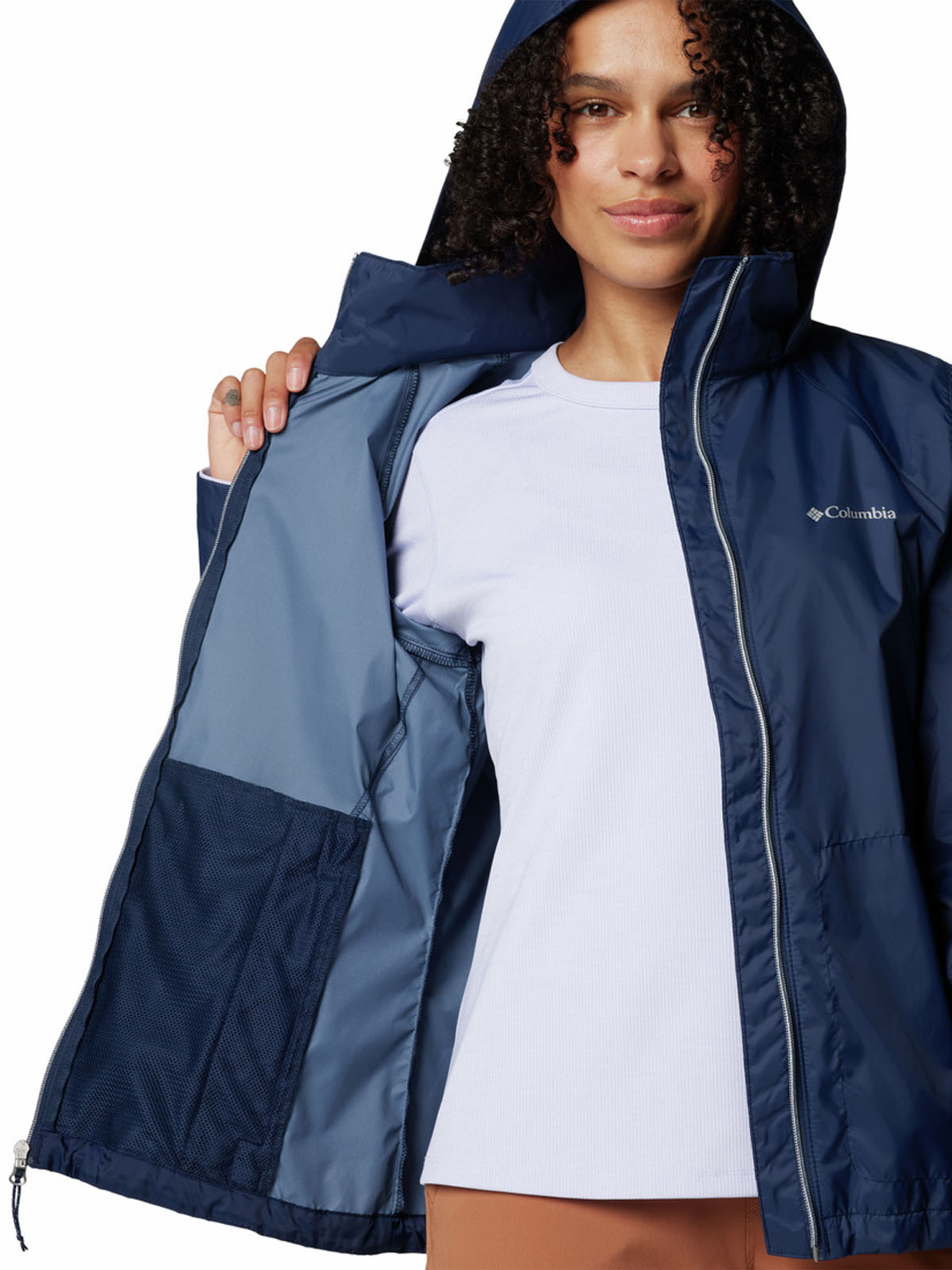 CORTAVIENTO MUJER SWITCHBACK IV AZUL COLUMBIA - 7