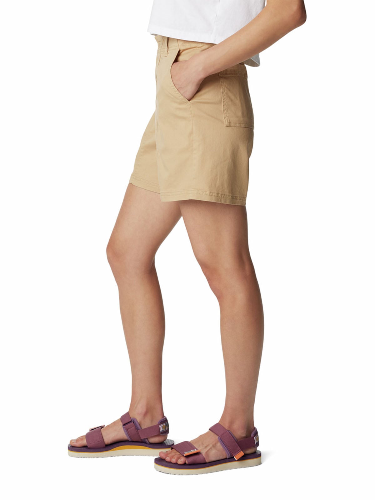 SHORT ALGODÓN MUJER COLUMBIA BEIGE CALICO BASIN COTTON - 2