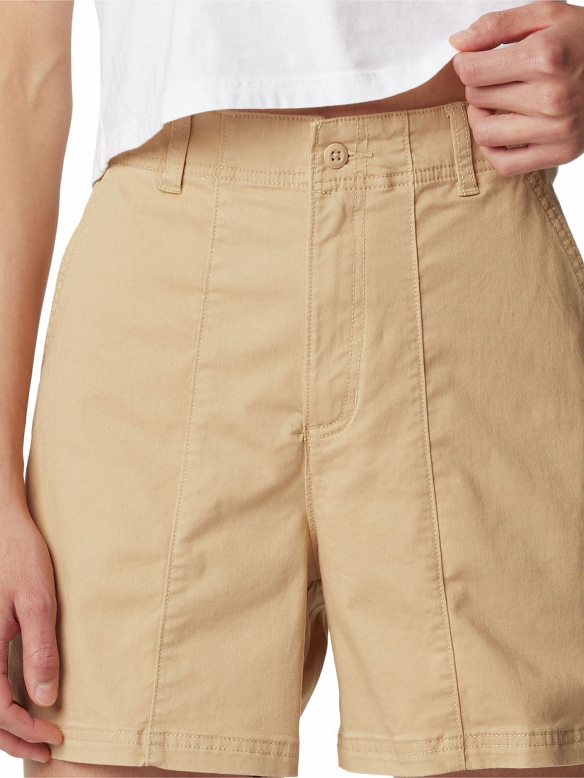 SHORT ALGODÓN MUJER COLUMBIA BEIGE CALICO BASIN COTTON - 4