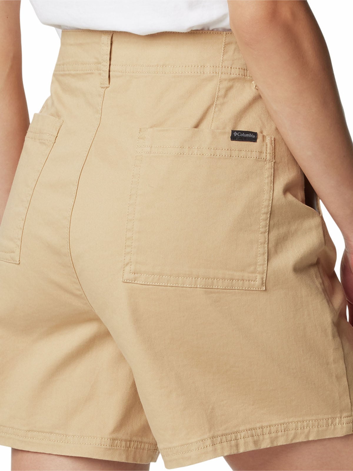 SHORT ALGODÓN MUJER COLUMBIA BEIGE CALICO BASIN COTTON - 5
