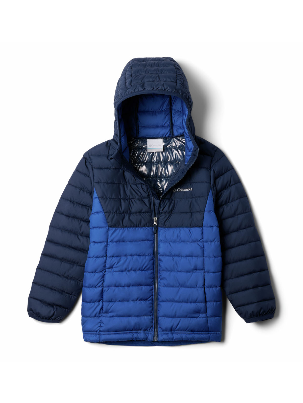 PARKA NIÑO POWDER LITE II HOODED AZUL COLUMBIA - 1
