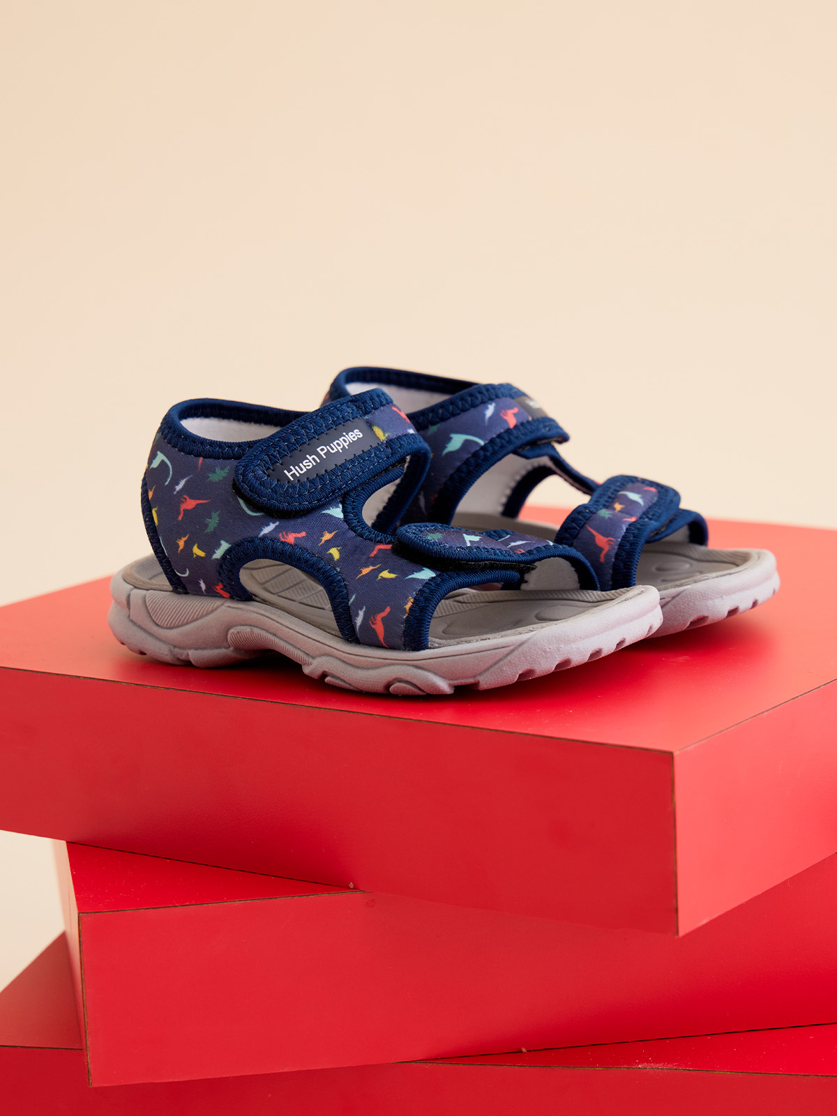 SANDALIAS NIÑO HUSH-PUPPIES CASPER AZUL - 4