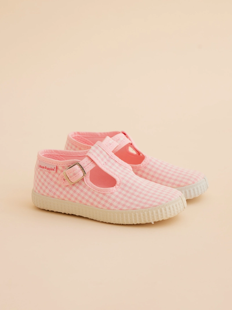 BALLERINAS NIÑA HUSH-PUPPIES TEXTIL ROSADA SUMMER - 1