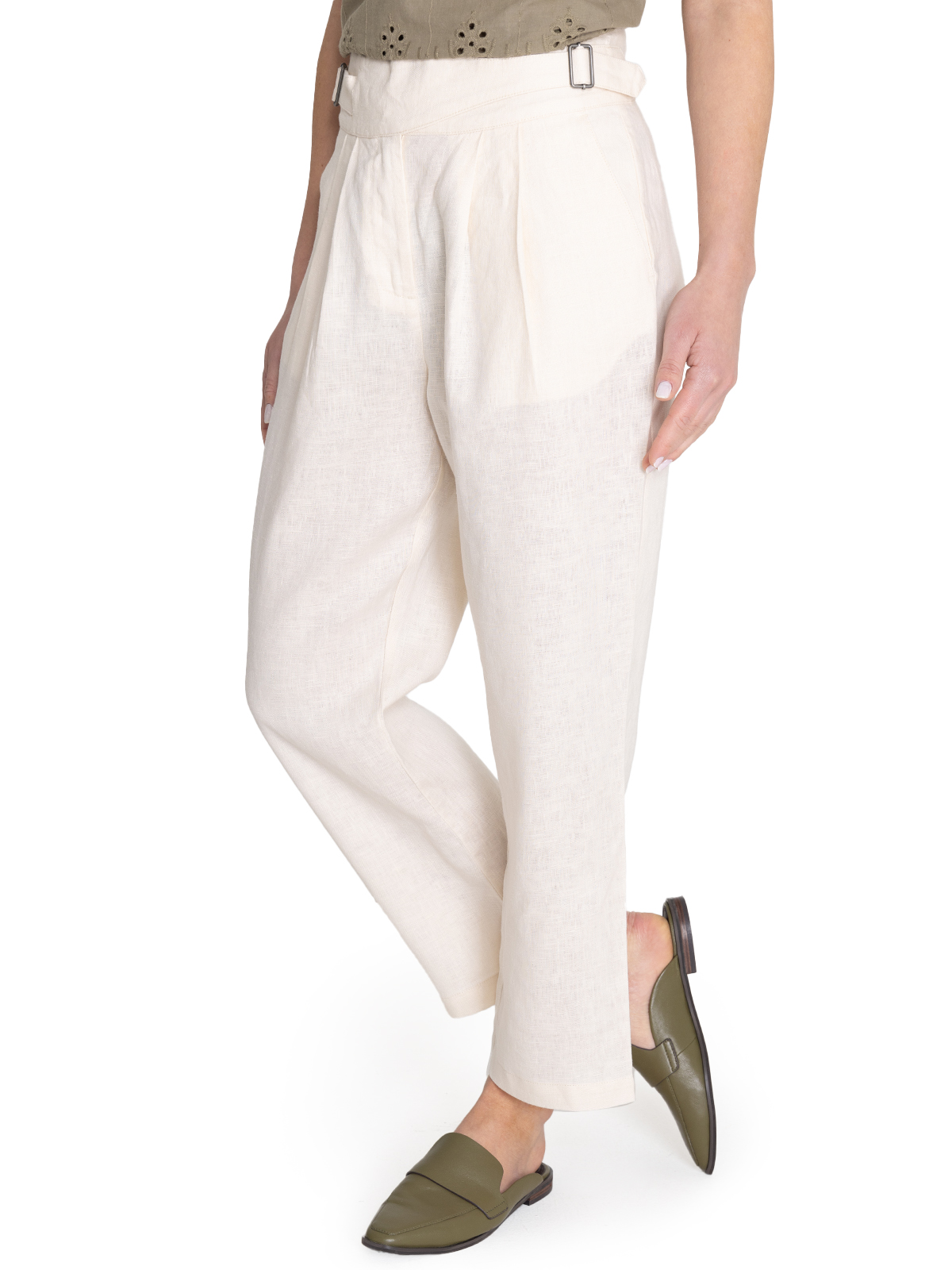 PANTALÓN LINO MUJER ROCKFORD BEIGE AVA ORGÁNICO - 6