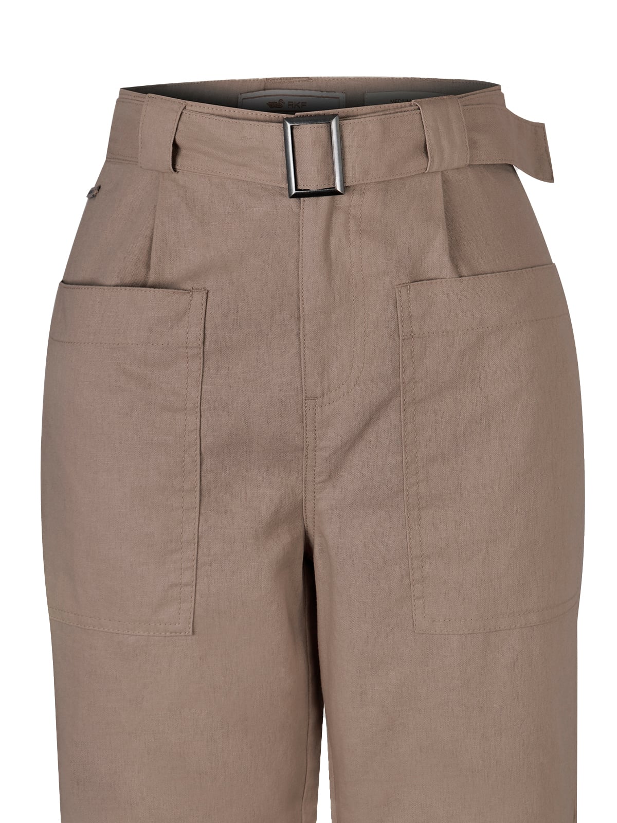 PANTALÓN ALGODÓN ORGÁNICO CAFÉ FLIP MUJER ROCKFORD - 4