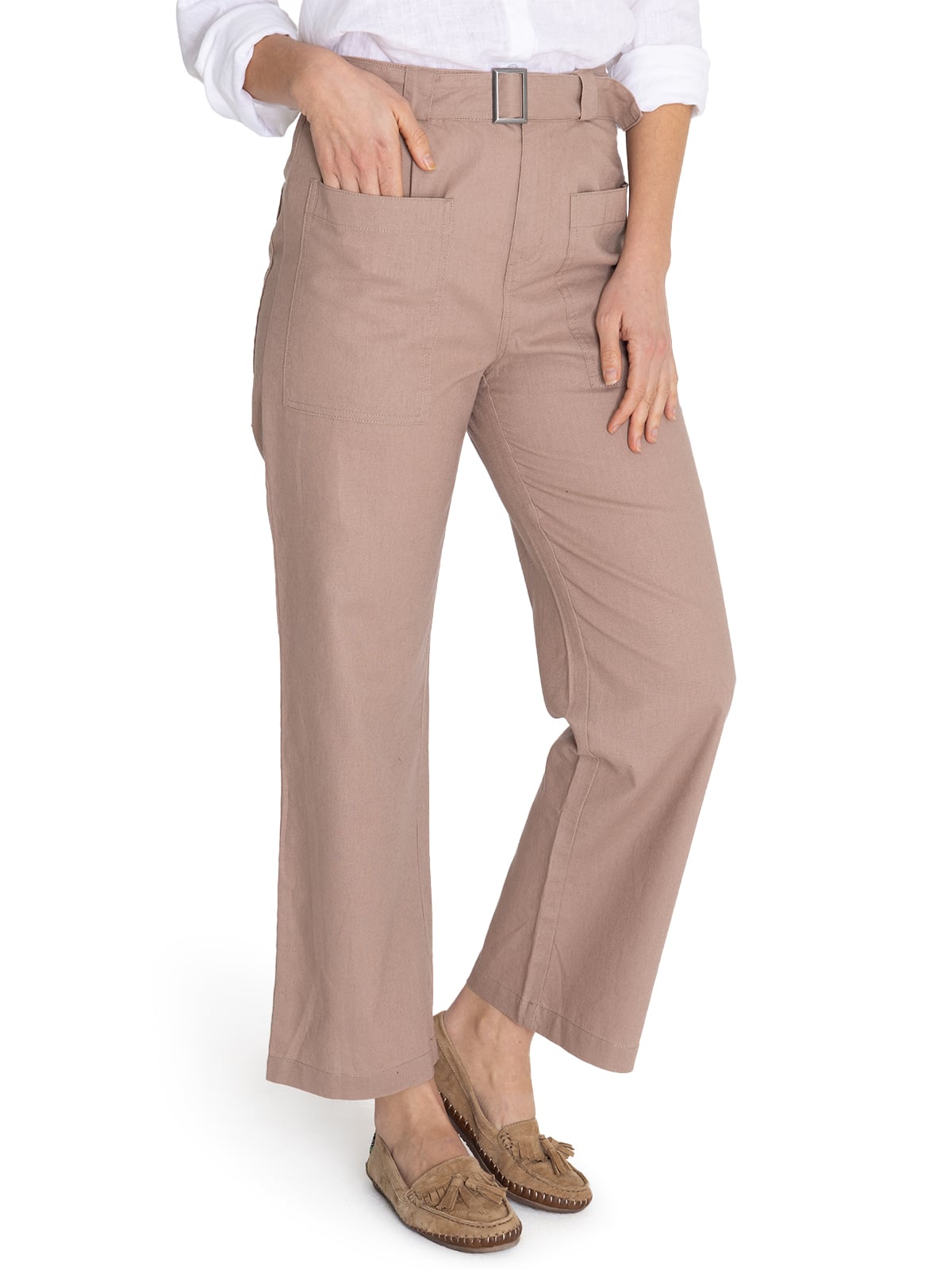 PANTALÓN ALGODÓN ORGÁNICO CAFÉ FLIP MUJER ROCKFORD - 5