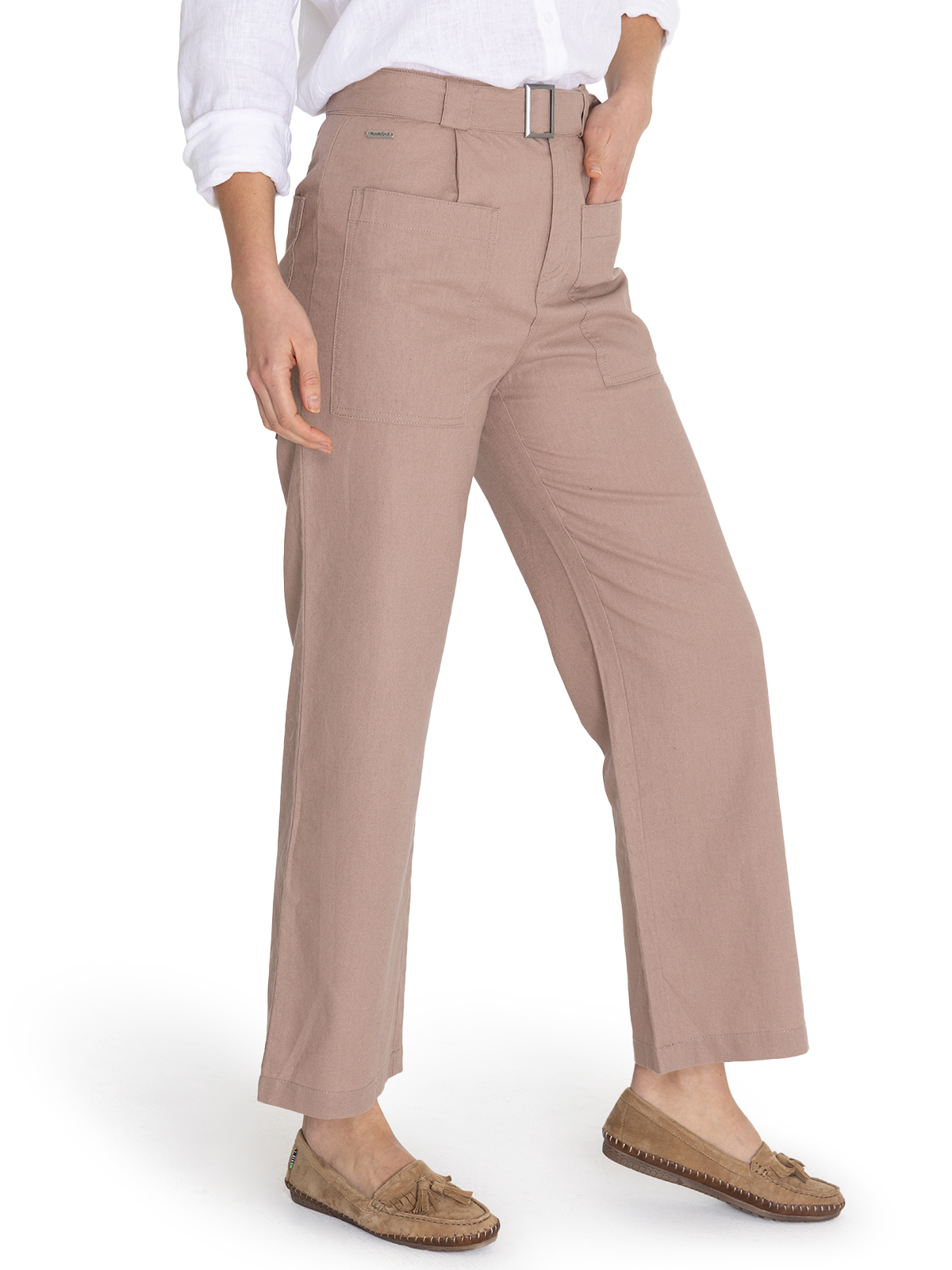 PANTALÓN ALGODÓN ORGÁNICO CAFÉ FLIP MUJER ROCKFORD - 6