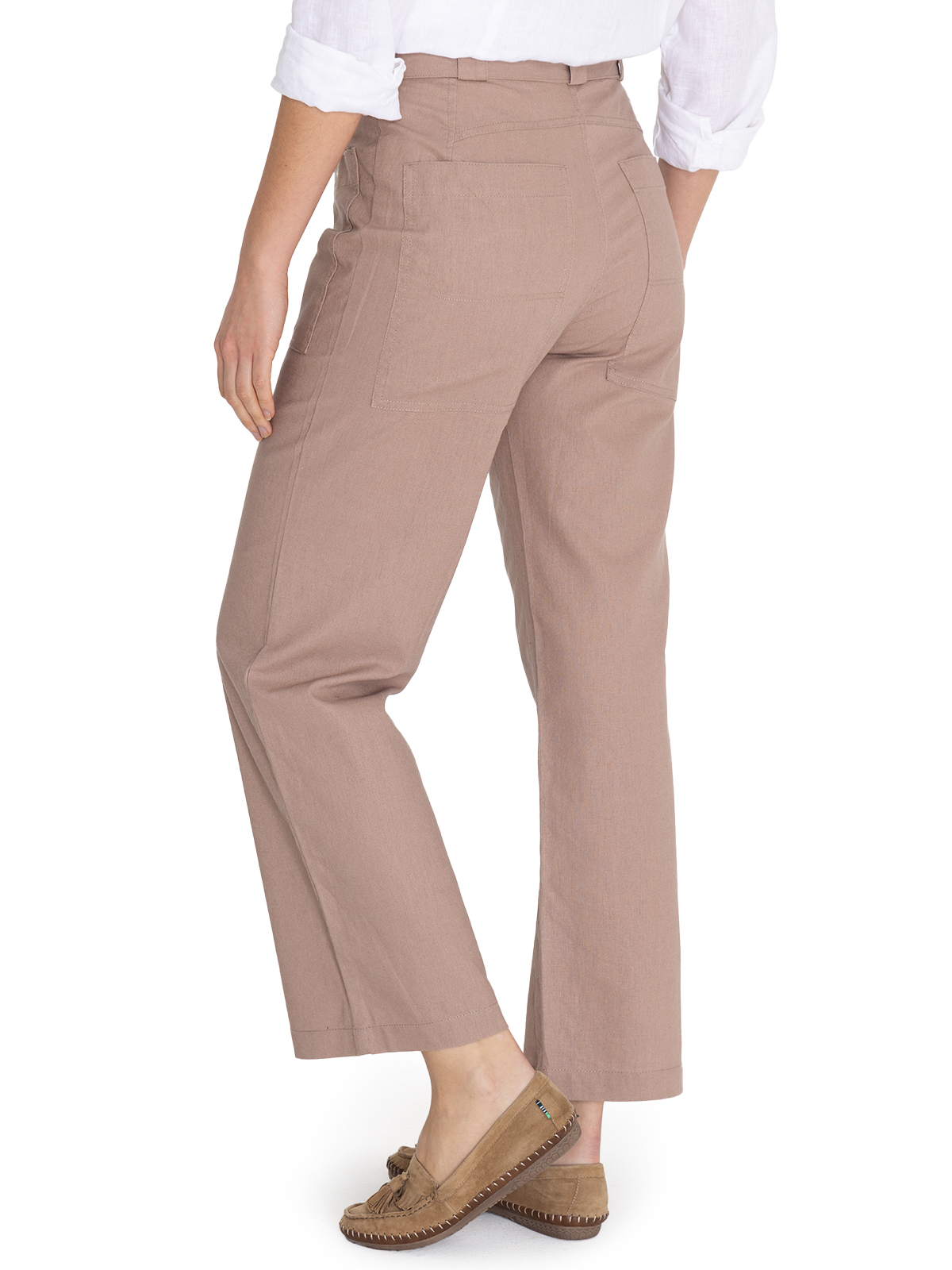 PANTALÓN ALGODÓN ORGÁNICO CAFÉ FLIP MUJER ROCKFORD - 8