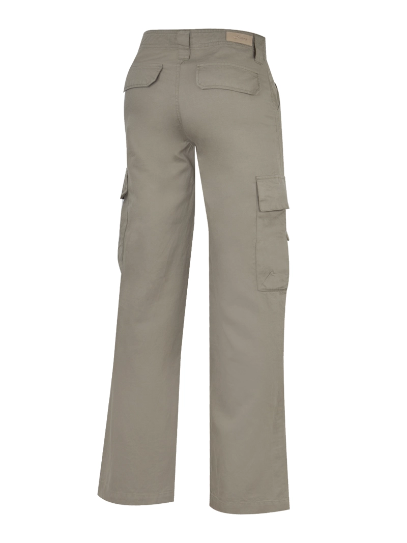 PANTALÓN LINO ORGÁNICO VERDE NIMIA MUJER ROCKFORD - 2