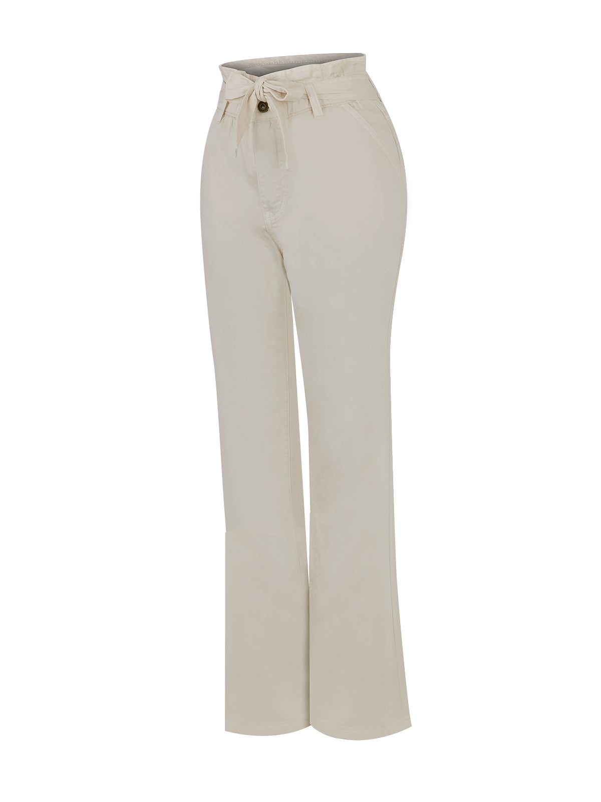 JEANS ALGODÓN ORGÁNICO BEIGE OREON MUJER ROCKFORD - 1