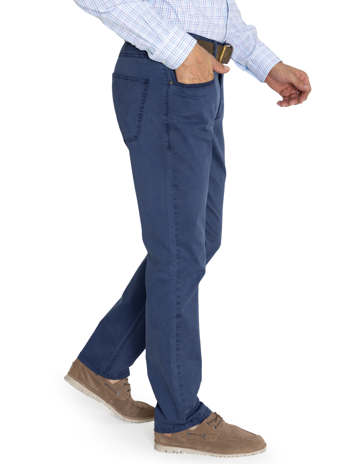 PANTALÓN ALGODÓN ORGÁNICO HOMBRE ROCKFORD AZUL FIVE NATURAL FLEX - 6