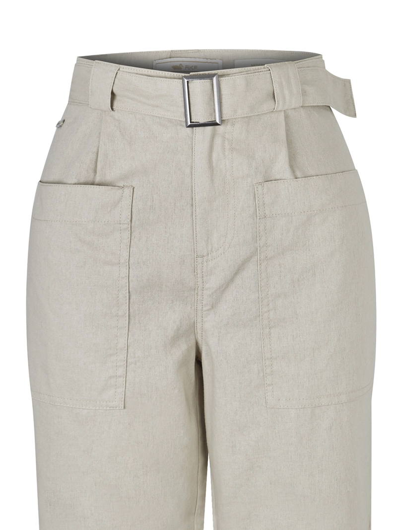 PANTALÓN ALGODÓN ORGÁNICO BEIGE FLIP MUJER ROCKFORD - 4