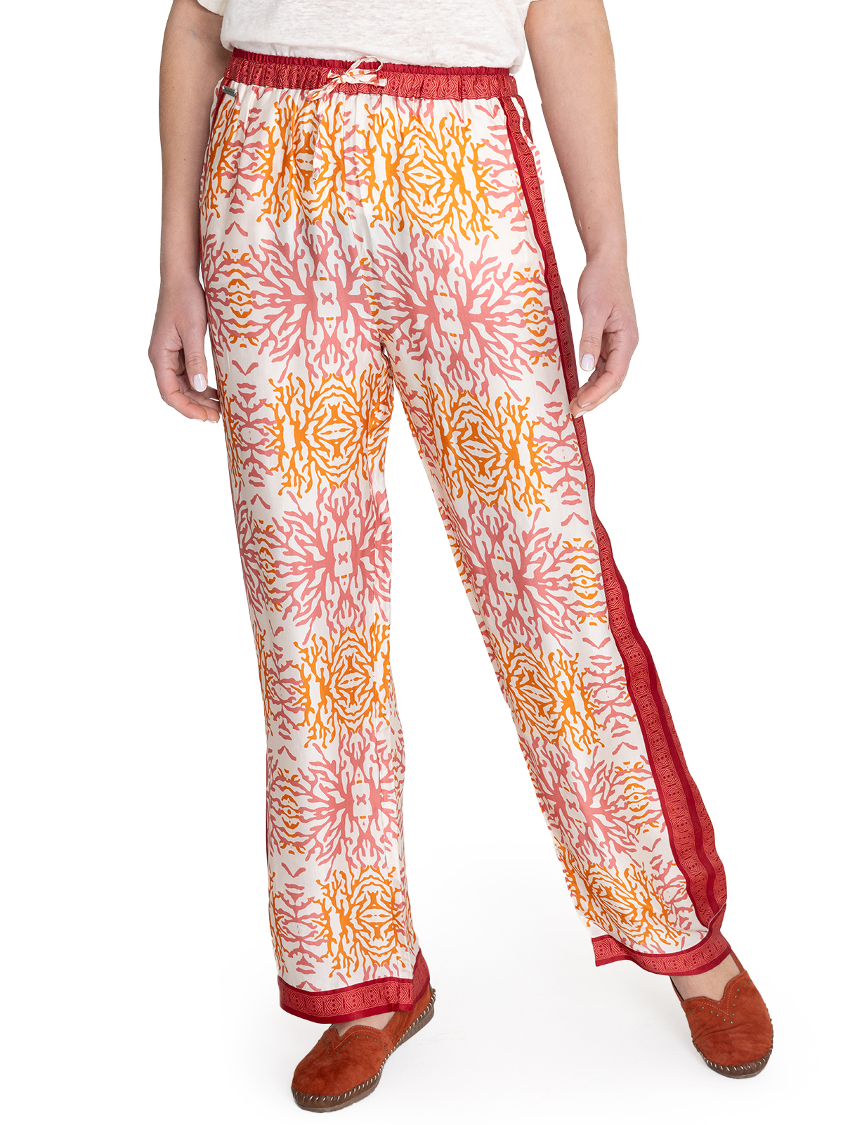 PANTALÓN MUJER ROCKFORD NARANJA PALOMA RAYÓN - 5