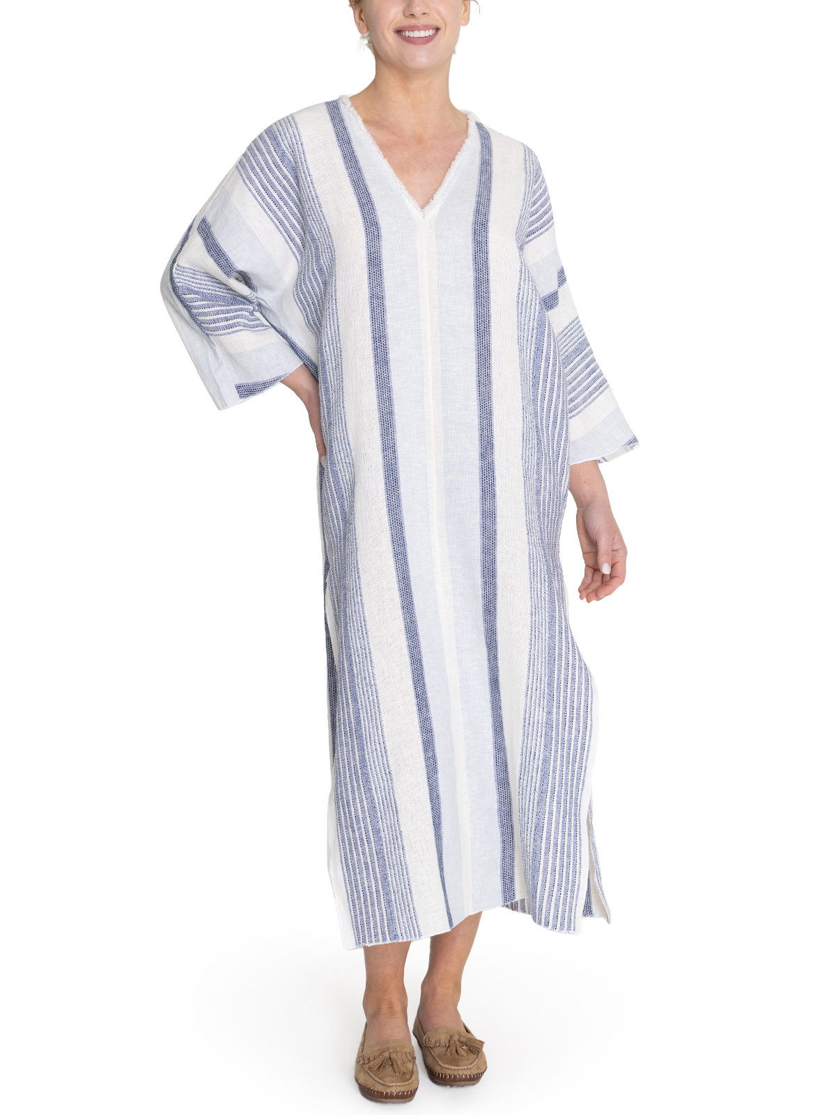 VESTIDO ALGODÓN ORGÁNICO MUJER ROCKFORD AZUL KALA - 5