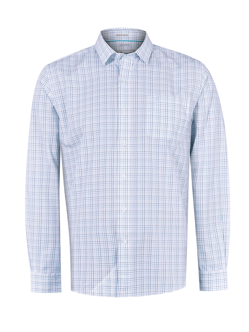 CAMISA ALGODÓN ORGÁNICO AZUL LIGHTER HOMBRE ROCKFORD - 1