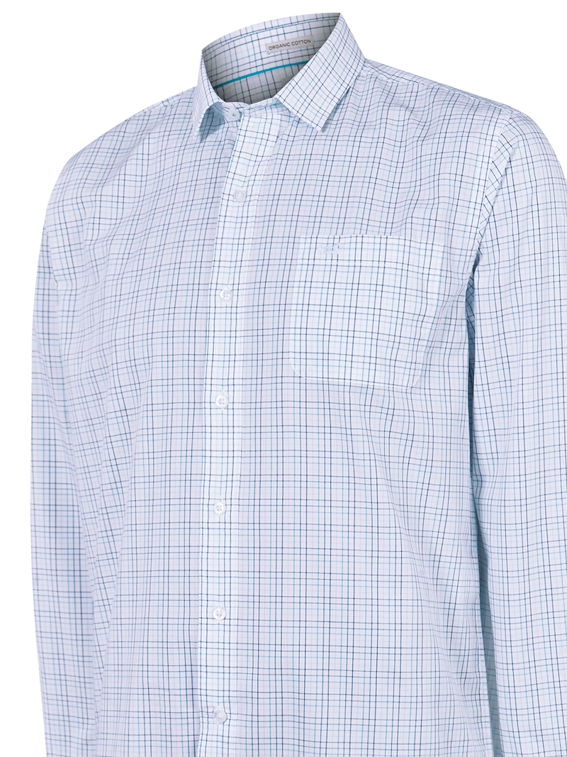 CAMISA ALGODÓN ORGÁNICO AZUL LIGHTER HOMBRE ROCKFORD - 4
