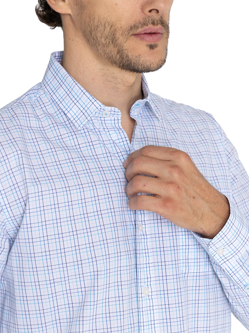 CAMISA ALGODÓN ORGÁNICO AZUL LIGHTER HOMBRE ROCKFORD - 7