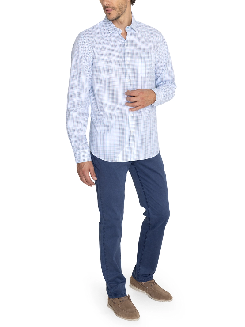 CAMISA ALGODÓN ORGÁNICO AZUL LIGHTER HOMBRE ROCKFORD - 9