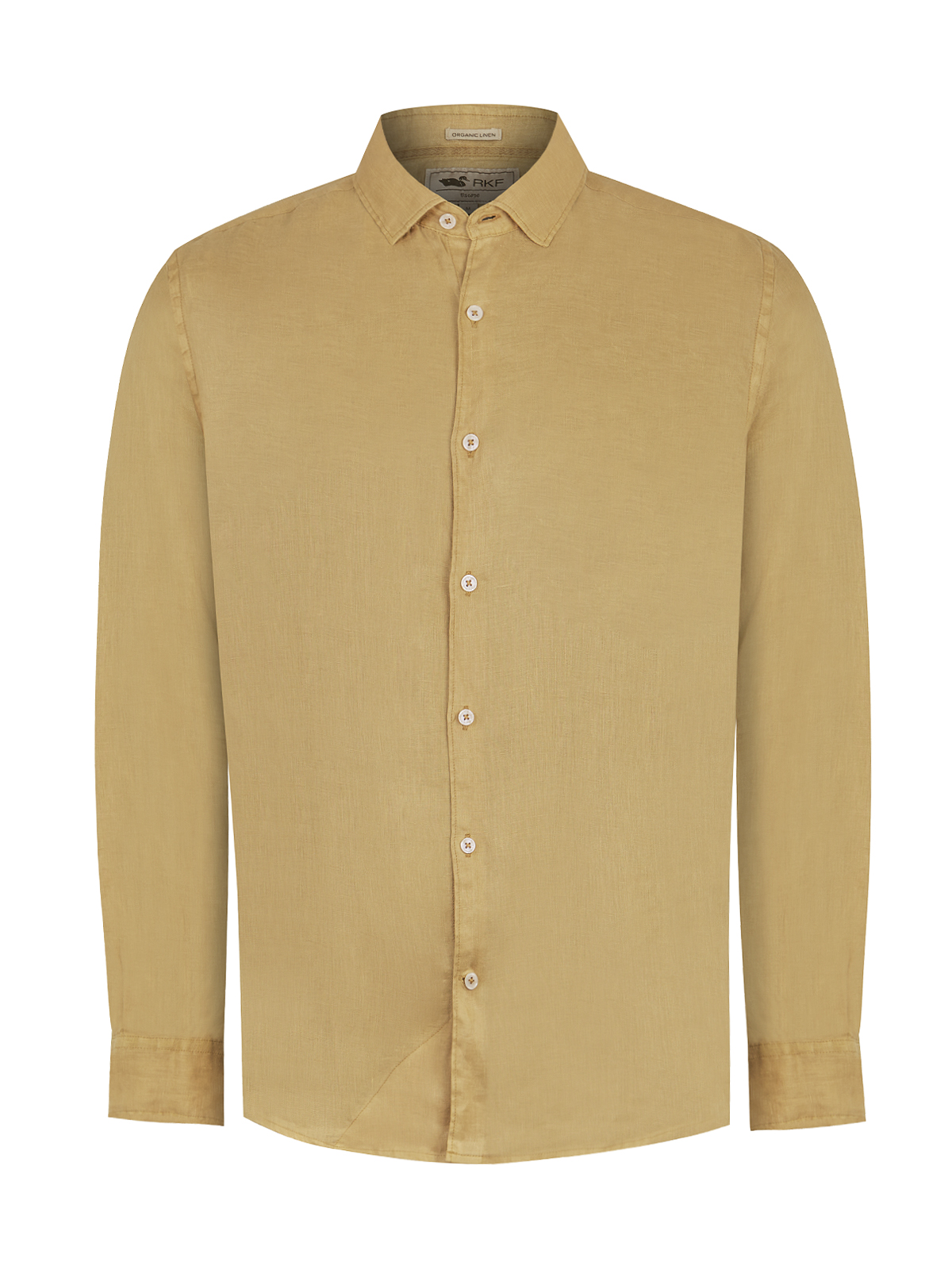 CAMISA LINO ORGÁNICO CAFÉ LINENPRO HOMBRE ROCKFORD - 1