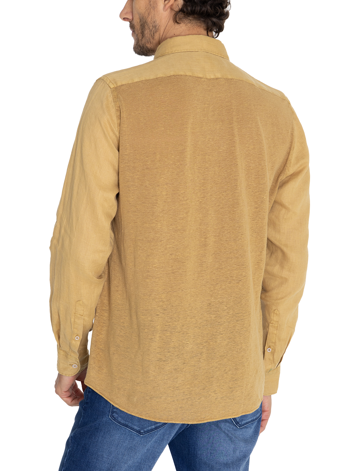 CAMISA LINO ORGÁNICO CAFÉ LINENPRO HOMBRE ROCKFORD - 7