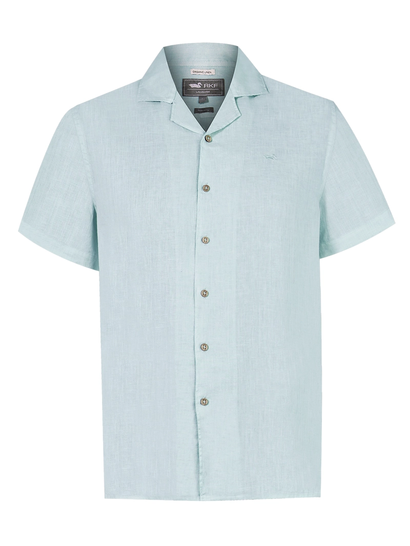 CAMISA LINO ORGÁNICO VERDE BRAGA HOMBRE ROCKFORD - 1