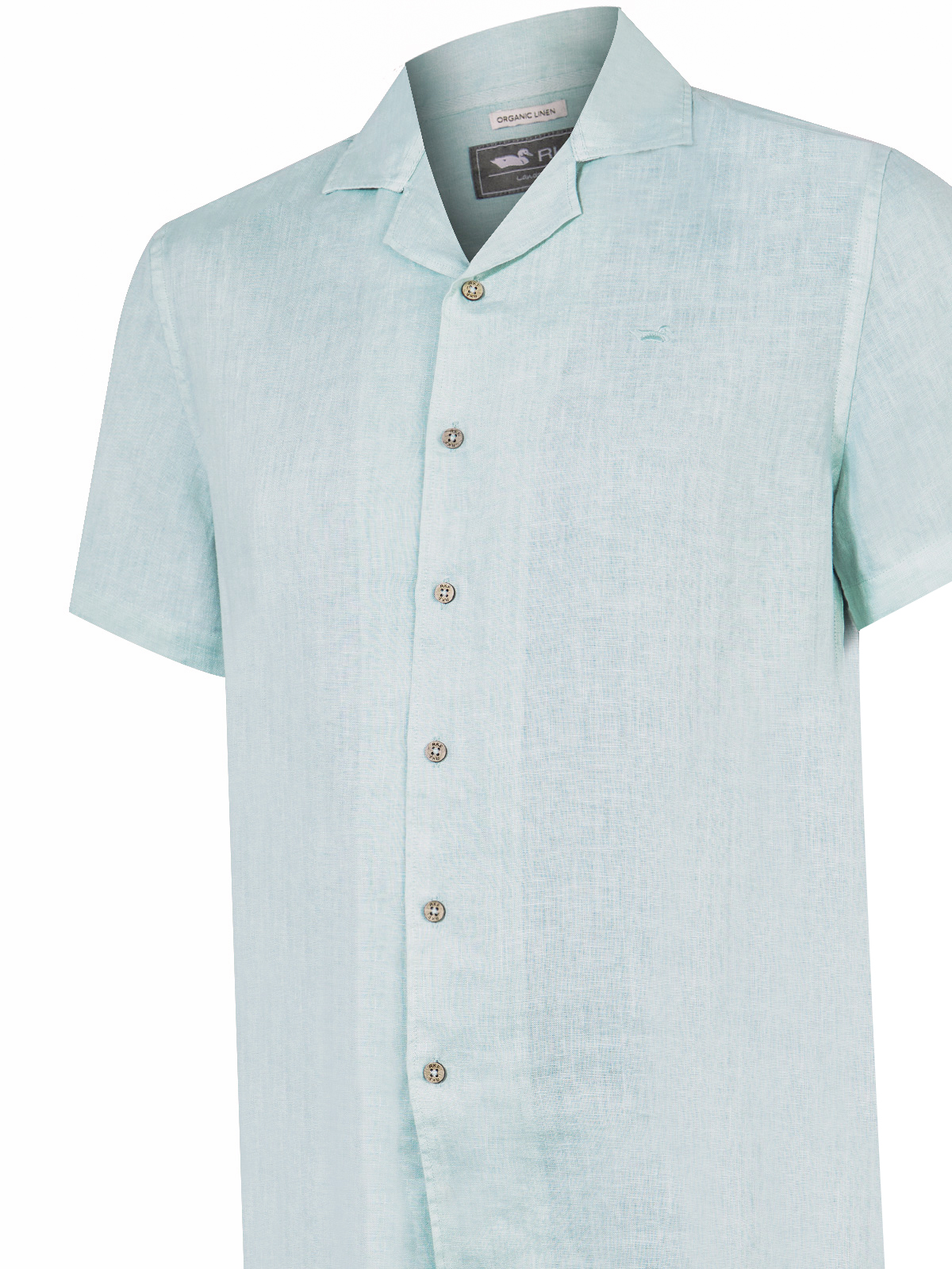 CAMISA LINO ORGÁNICO VERDE BRAGA HOMBRE ROCKFORD - 4
