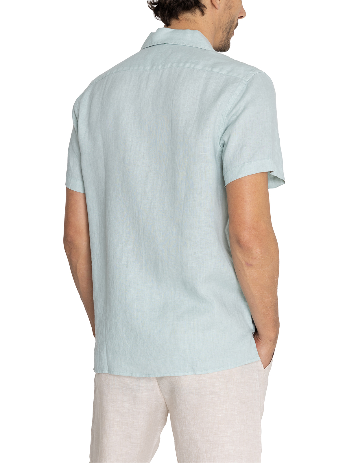 CAMISA LINO ORGÁNICO VERDE BRAGA HOMBRE ROCKFORD - 8