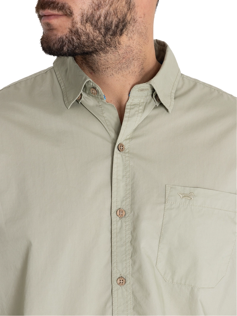 CAMISA ALGODÓN ORGÁNICO VERDE GALITON HOMBRE ROCKFORD - 9