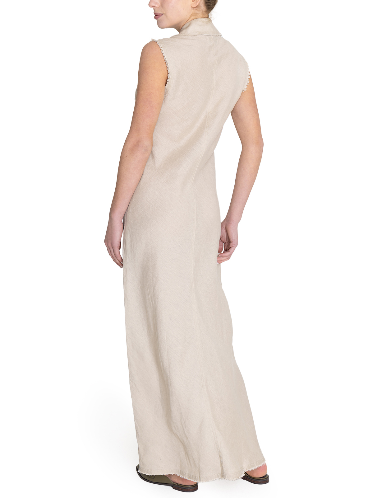 VESTIDO LINO MUJER ROCKFORD BEIGE MOAI ORGÁNICO - 7