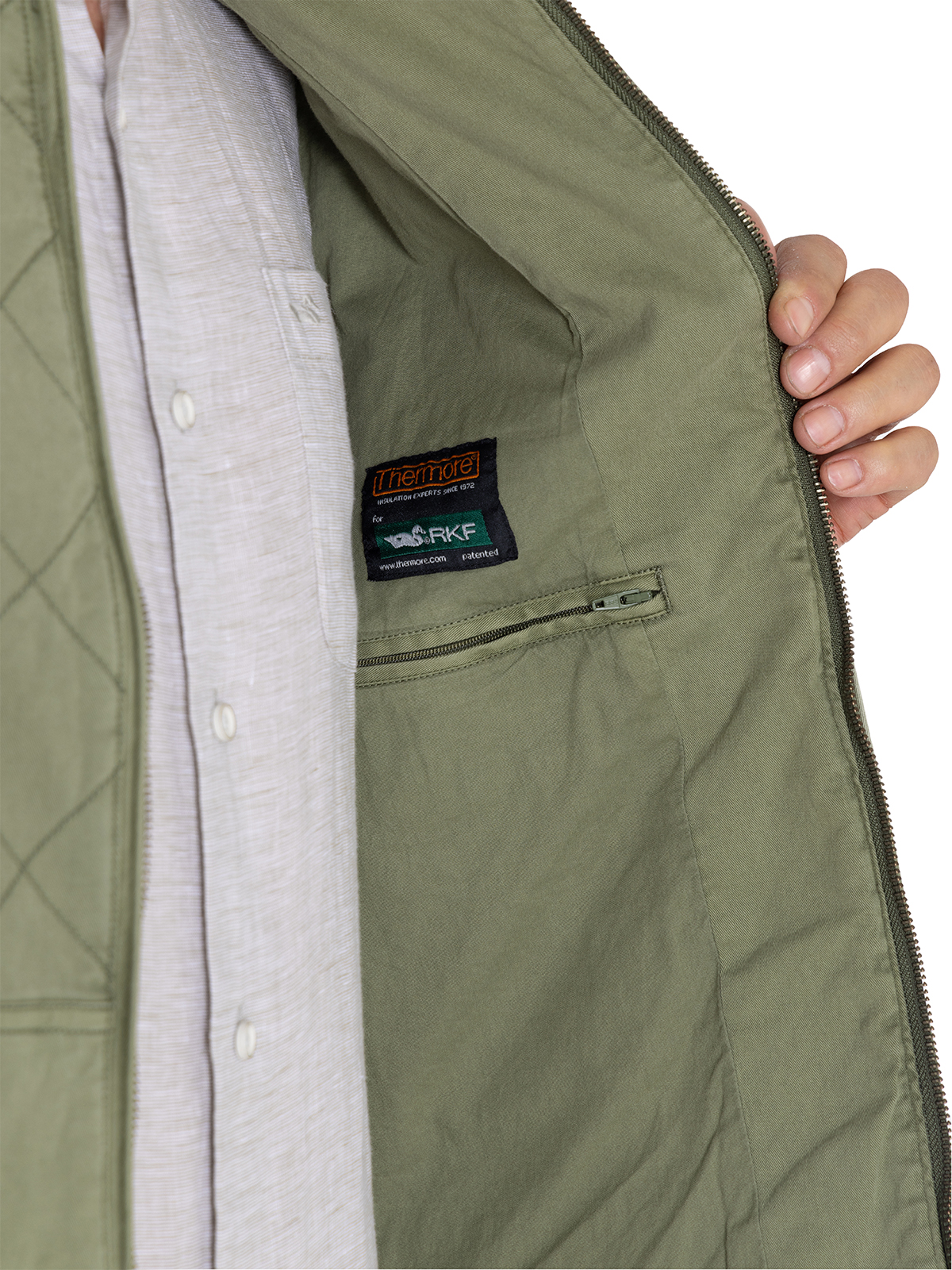 CHAQUETA THERMORE VERDE LAURITO HOMBRE ROCKFORD - 8