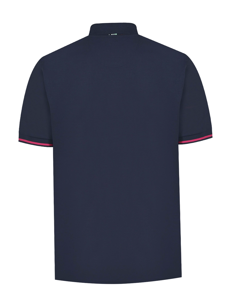 POLERA ALGODÓN ORGÁNICO AZUL MITCHELL HOMBRE ROCKFORD - 2