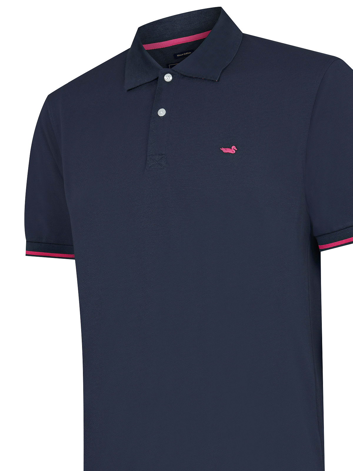 POLERA ALGODÓN ORGÁNICO AZUL MITCHELL HOMBRE ROCKFORD - 4