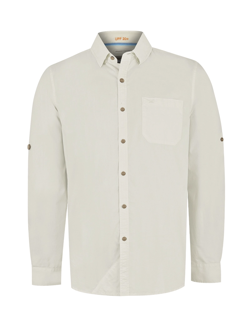 CAMISA ALGODÓN ORGÁNICO BEIGE GALITON HOMBRE ROCKFORD - 1