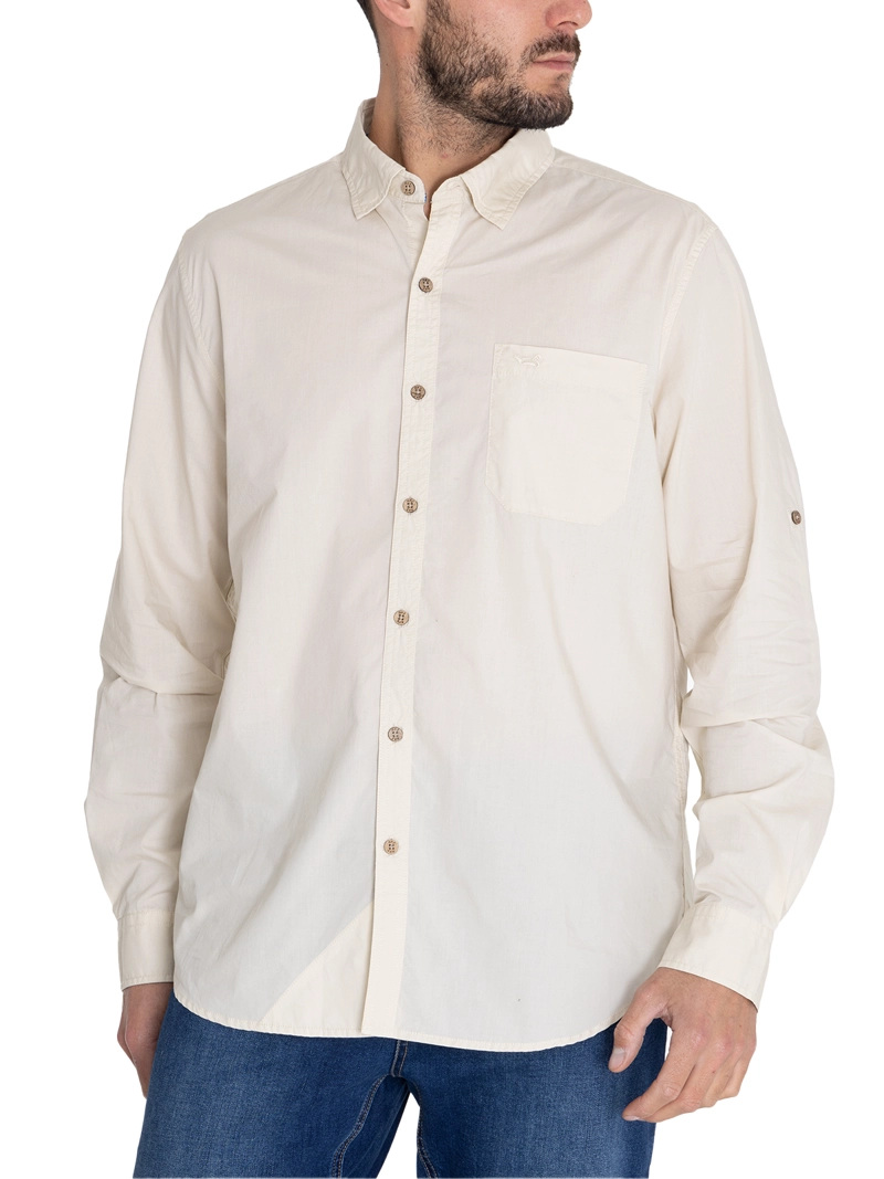 CAMISA ALGODÓN ORGÁNICO BEIGE GALITON HOMBRE ROCKFORD - 7
