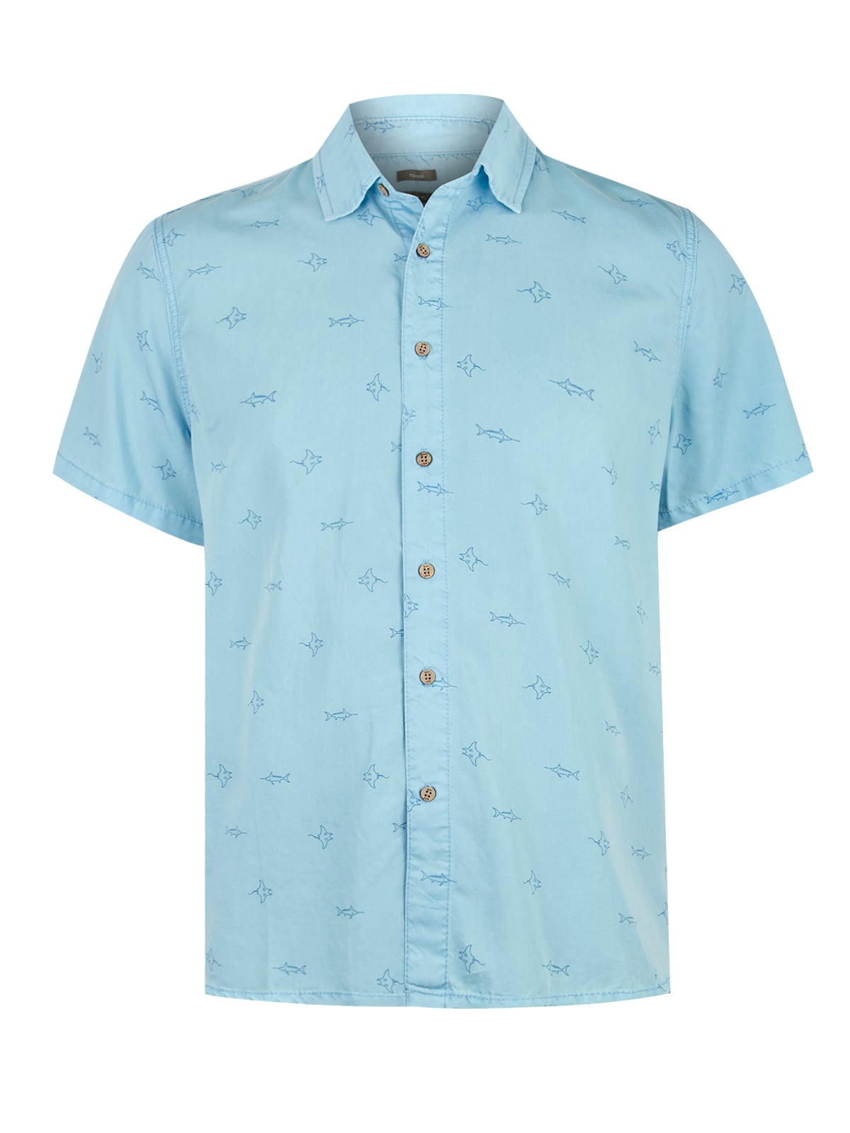 CAMISA TENCEL AZUL TENCELPRINT HOMBRE ROCKFORD - 1